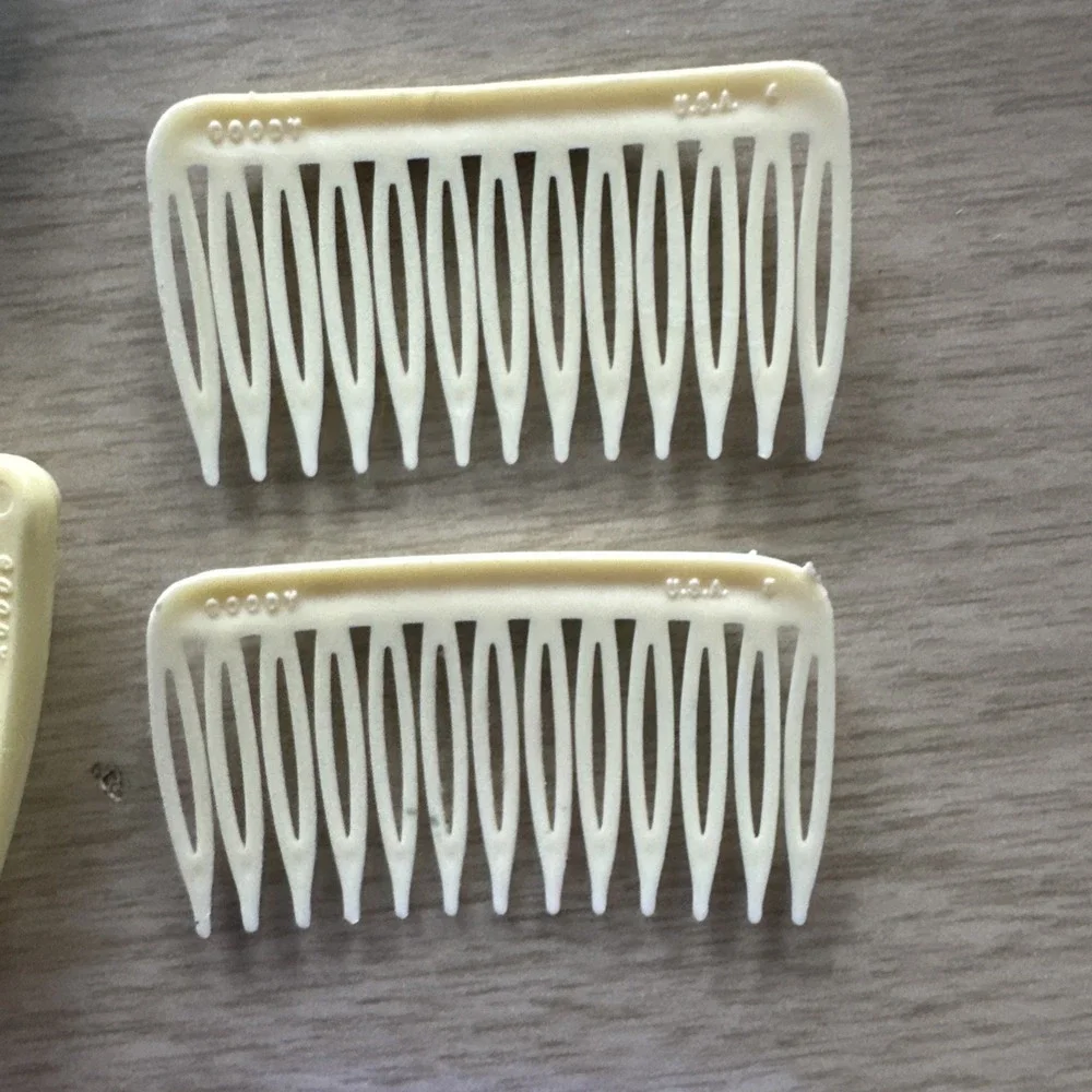 Vtg Lot of 17 GOODY Hair Combs Side Combs 1980s Retro 2-2.5